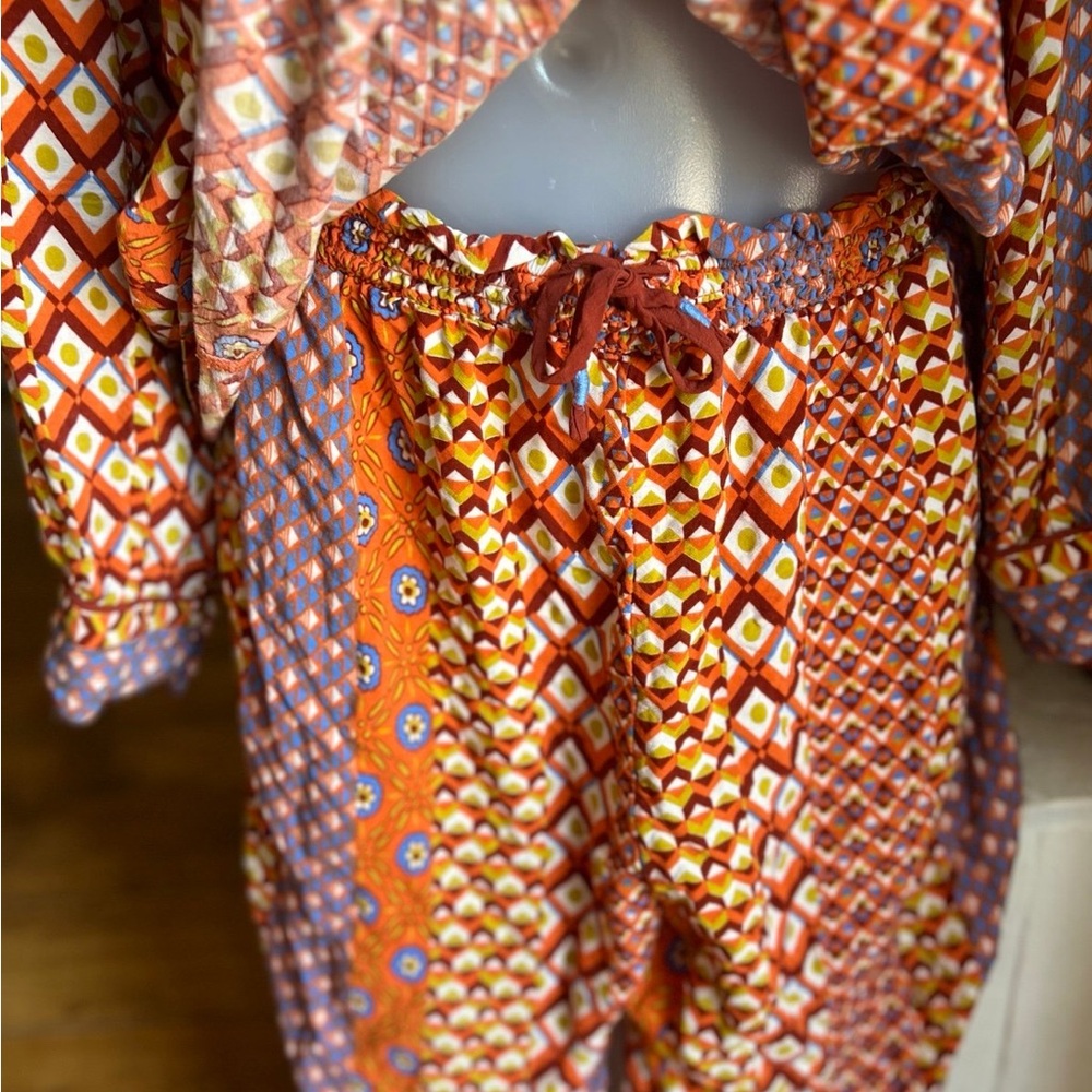 Anthropologie Multicolor Geometric Jumpsuit - Picture 4 of 4